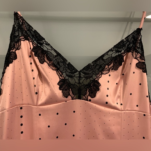 Excellent Condition, Victoria's Secret, Pink & Black Slip Dress, Size Medium - Picture 4 of 12